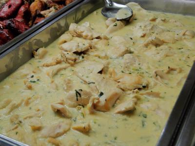 Frango ao molho quatro queijos